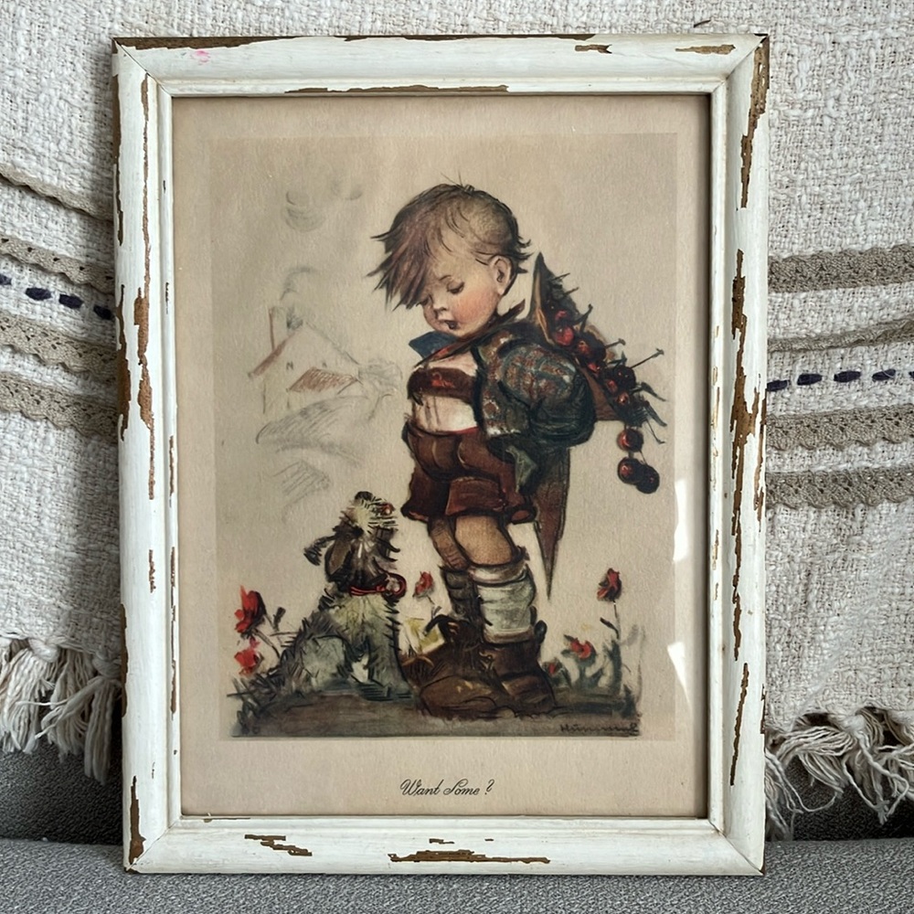 Hummel photo in frame